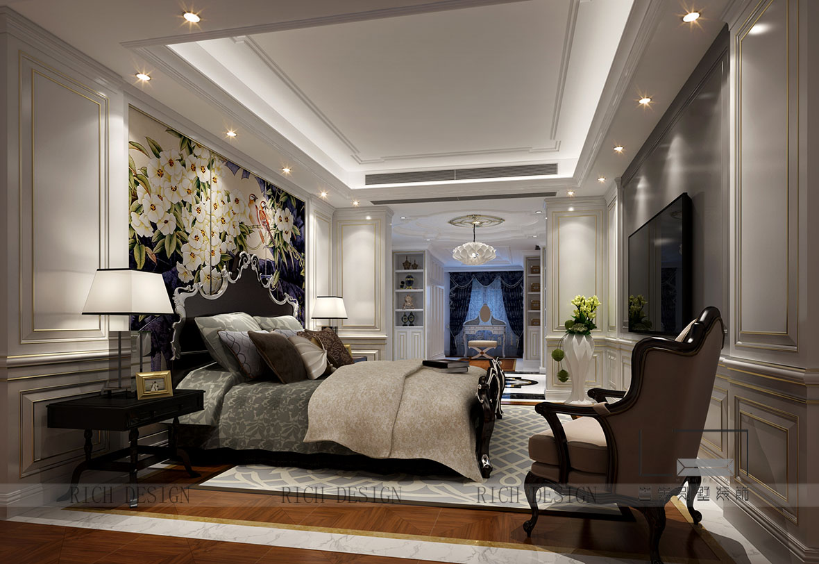 别墅装修卧室效果图 别墅装修卧室效果图