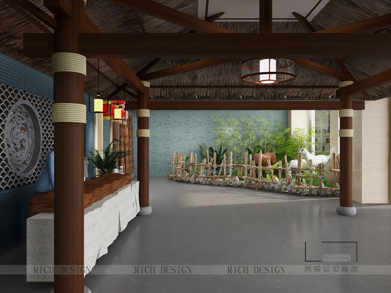 横岗驴庄中式餐馆装修设计