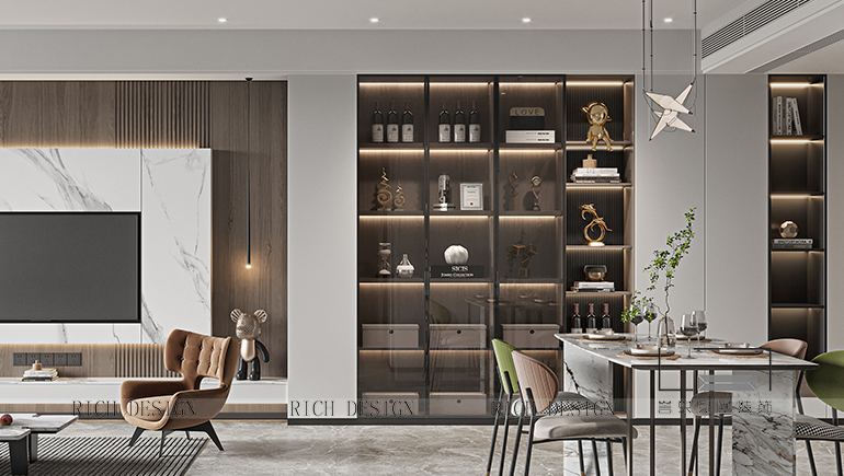 天悦壹号玖苑现代风格装修效果图