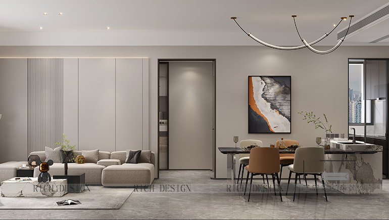 天悦壹号玖苑现代风格装修设计效果图