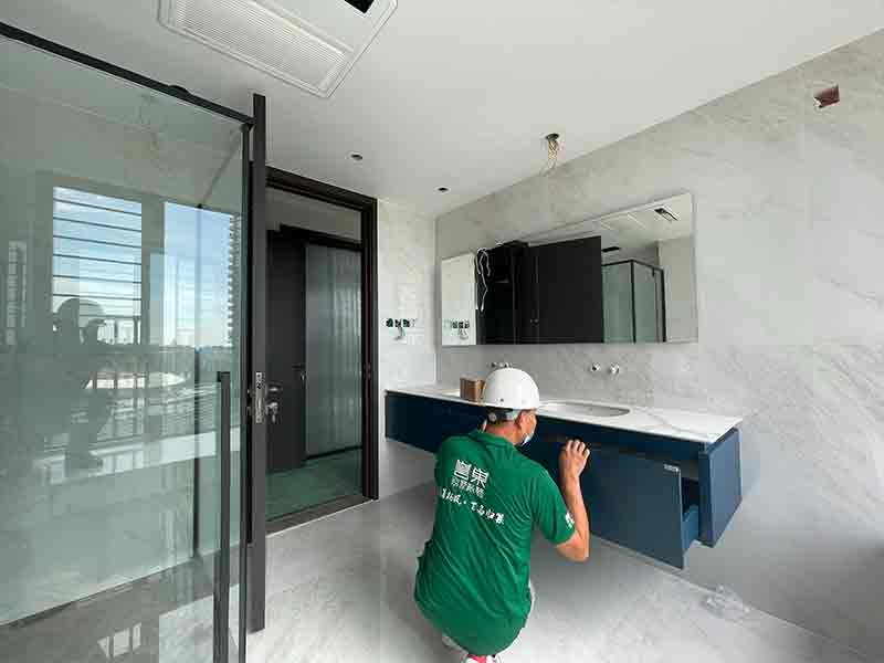 南沙湾御苑1000²别墅装修工地进度