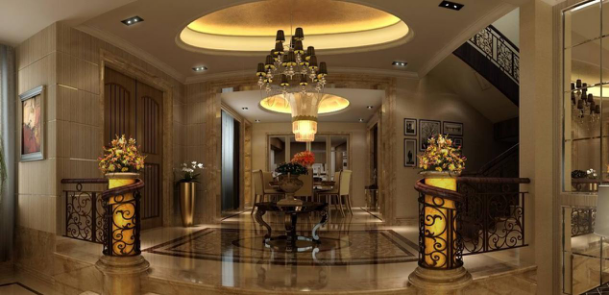 图片8.png 别墅大厅古典风格装修设计效果图