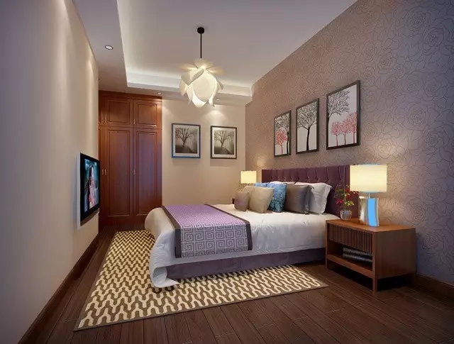 海岸一期中式次卧装修设计效果图 海岸一期中式次卧装修设计效果图