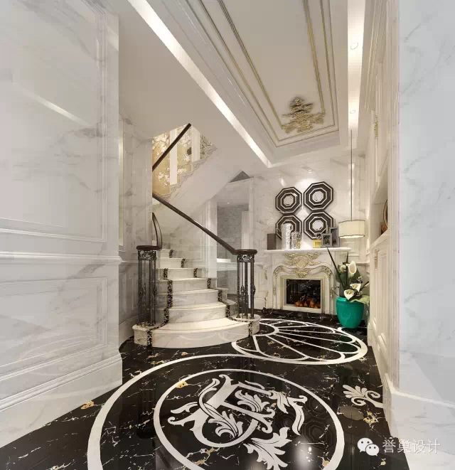 640.webp (77).jpg 别墅楼梯厅设计效果图