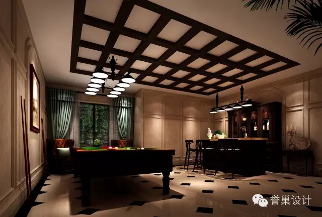 桌球场风格效果图