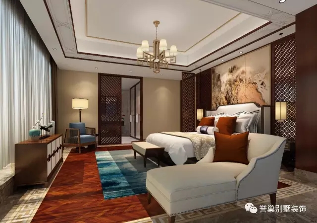6362656615833598538233255.jpg 别墅主卧装饰设计效果图