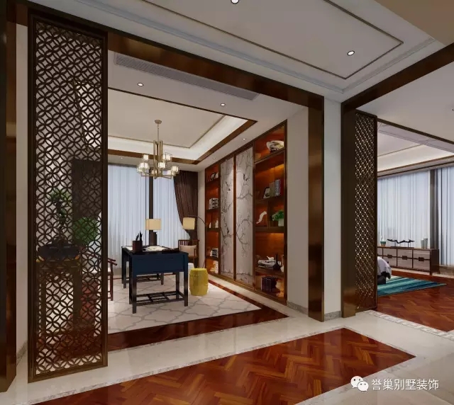 6362656616282024554229234.jpg 别墅书房装饰设计效果图