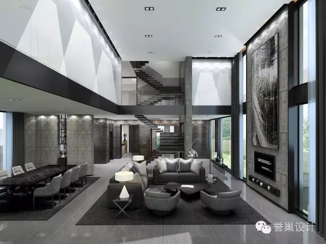 曦城现代客厅装饰效果图