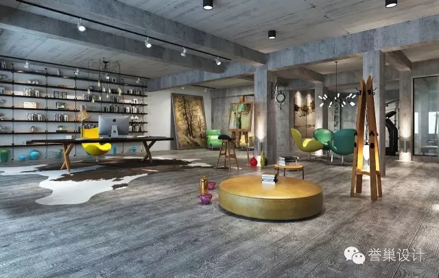 曦城地下室办公装饰效果图