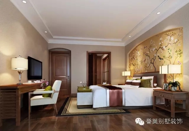 半山半海卧室设计效果图2