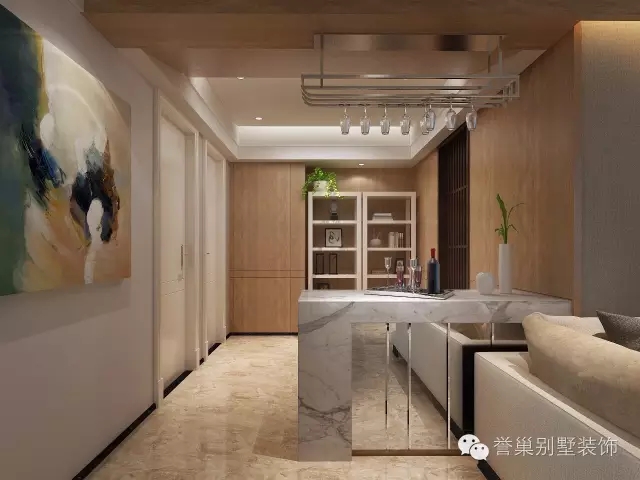 绿景公馆吧台装修设计效果图