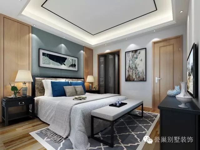 星海名城现代简约主卧装修设计效果图