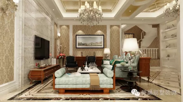 别墅欧式客厅装饰 别墅欧式客厅装饰效果图