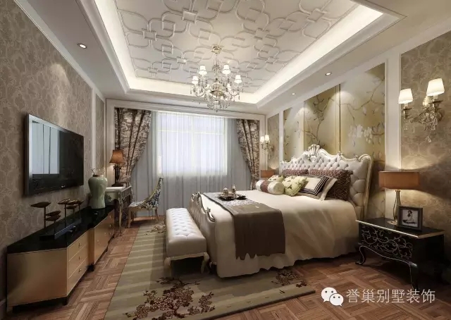 别墅欧式卧室装修 别墅欧式卧室装修效果图
