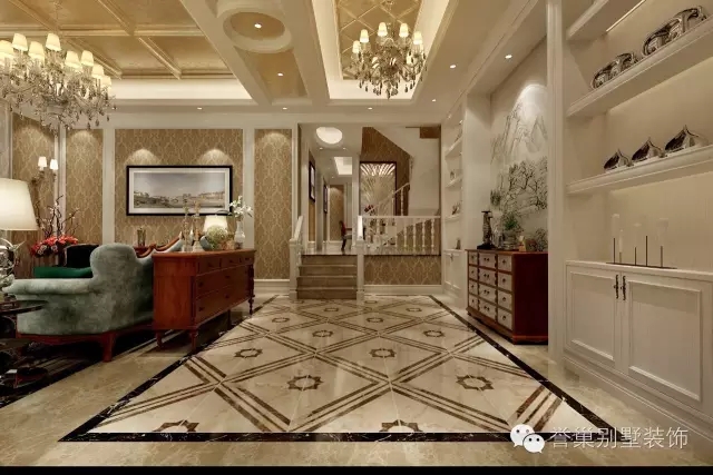 别墅欧式楼梯间装修 别墅欧式楼梯间装修效果图