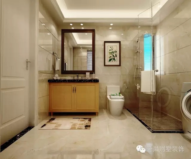 别墅欧式次卧卫生间装修 别墅欧式次卧卫生间装修效果图