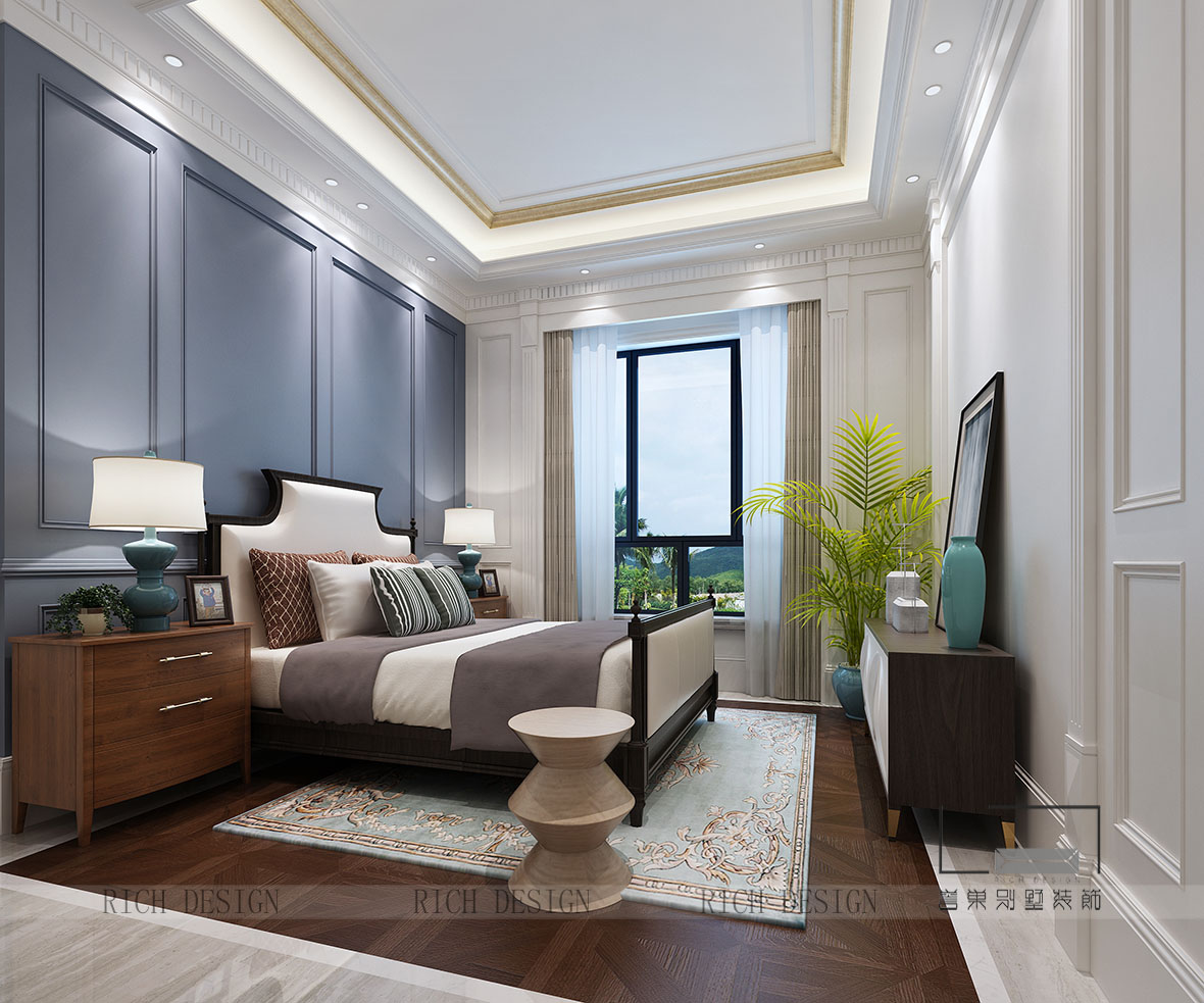  卓越维港现代卧室2装修欣赏图