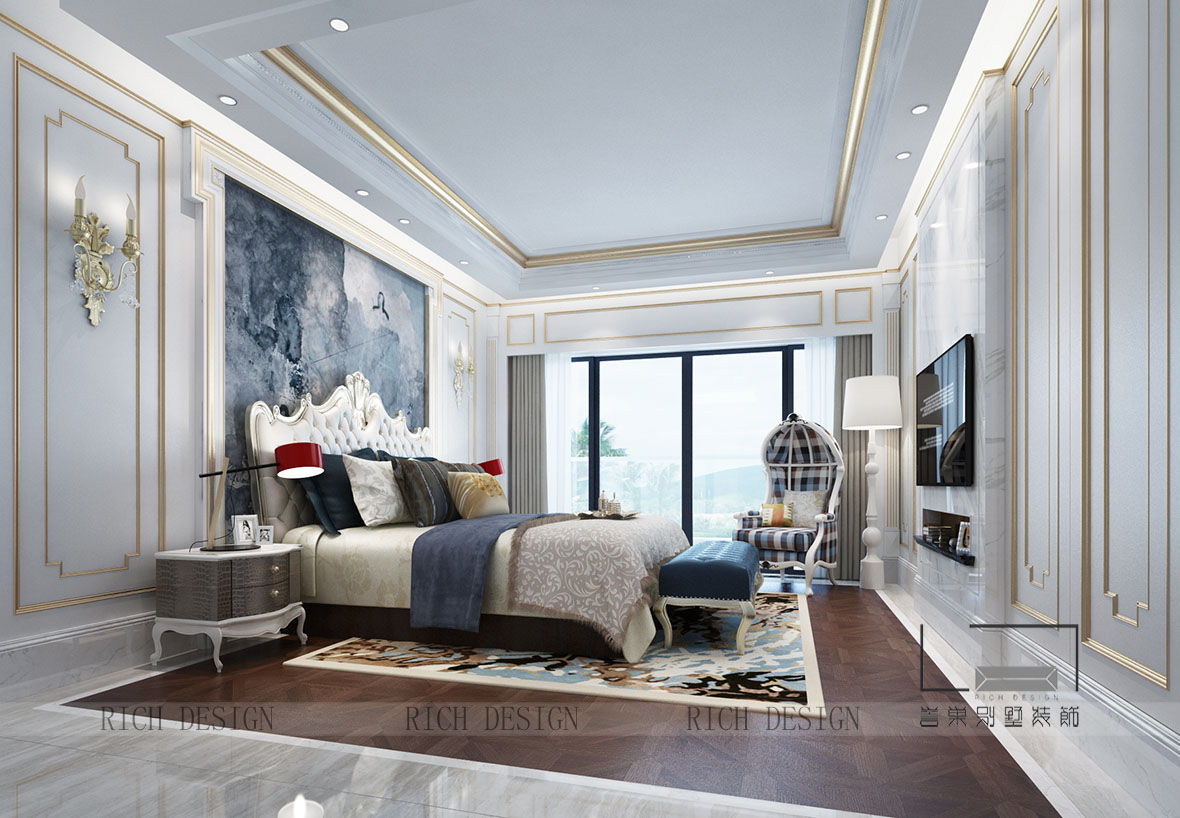  卓越维港现代卧室3装修欣赏图