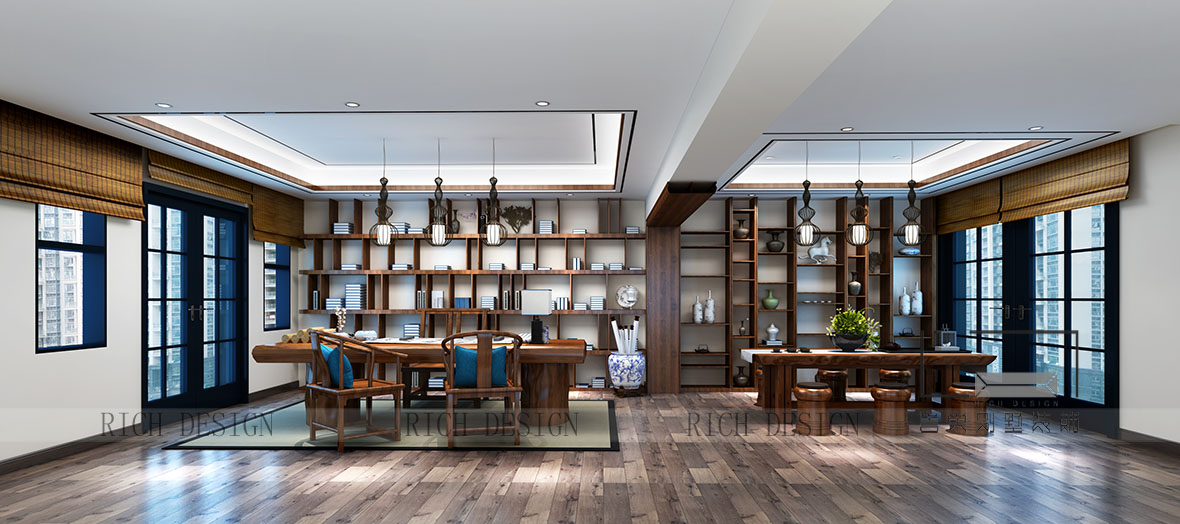 新中式茶室装修 新中式茶室装修欣赏图