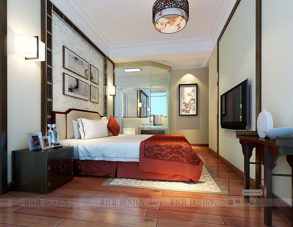 6362605912784077466798630.jpg 中粮锦云新中式卧室2装饰欣赏图