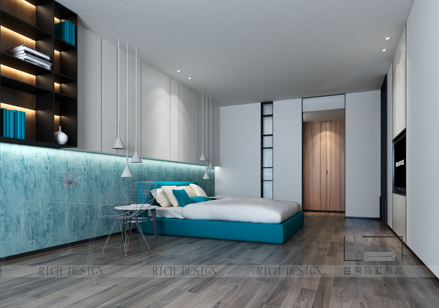 家居卧室简约风格装饰设计效果图