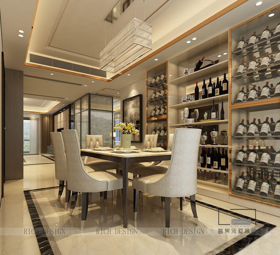 餐厅.jpg 别墅餐厅装饰效果图