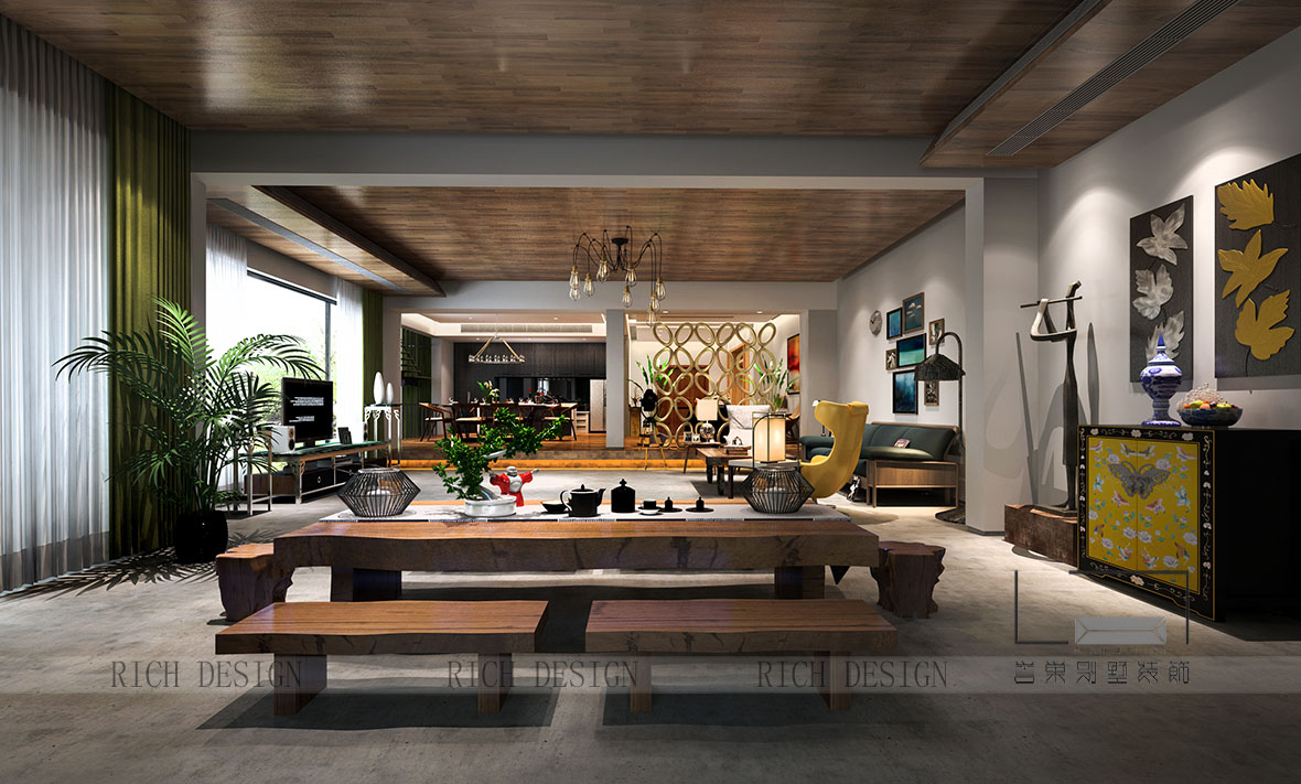 沙河高尔夫欧式大厅装饰效果图