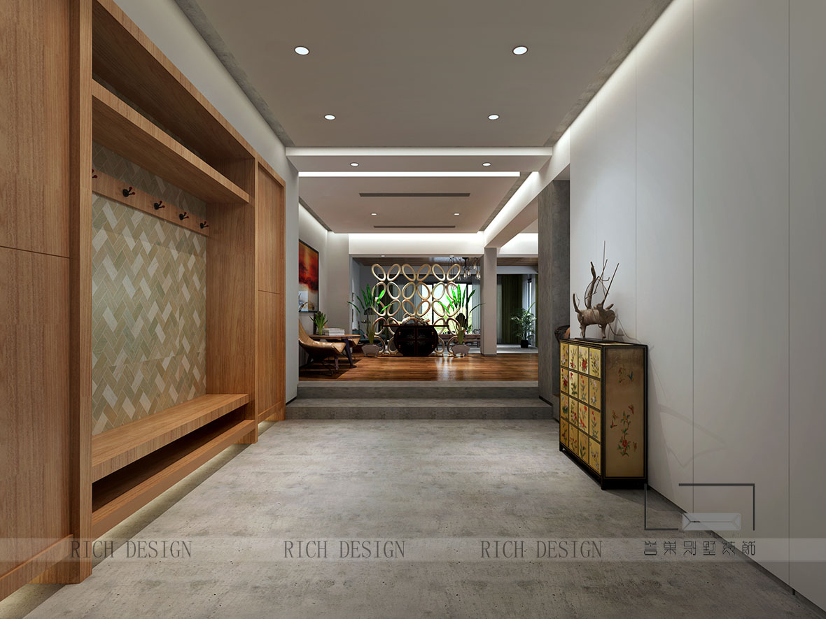 沙河高尔夫欧式走廊装饰效果图