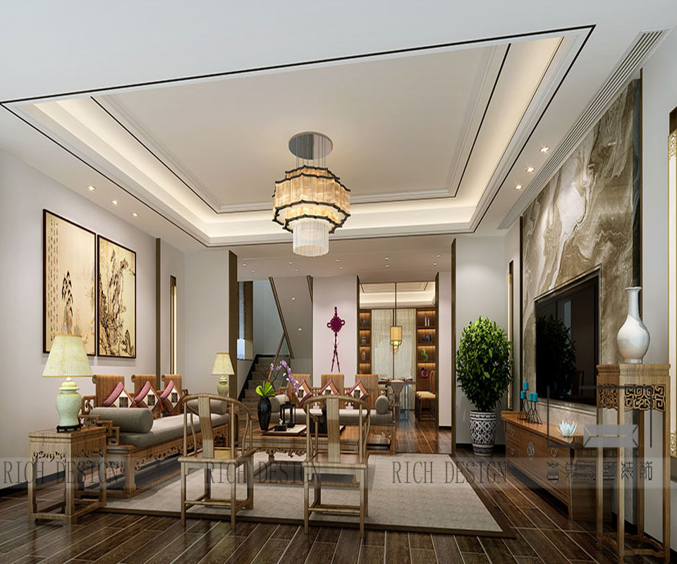 客厅2现代风格装饰效果图