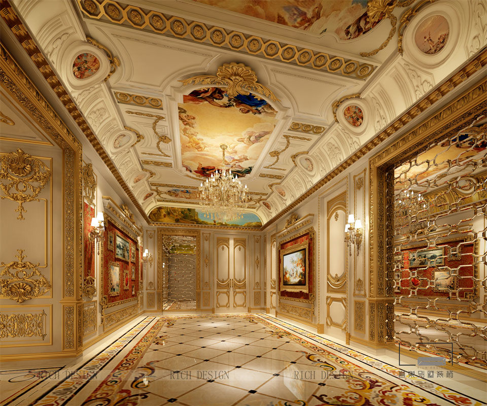 2.jpg 深业上城法式别墅家庭厅饰欣赏图