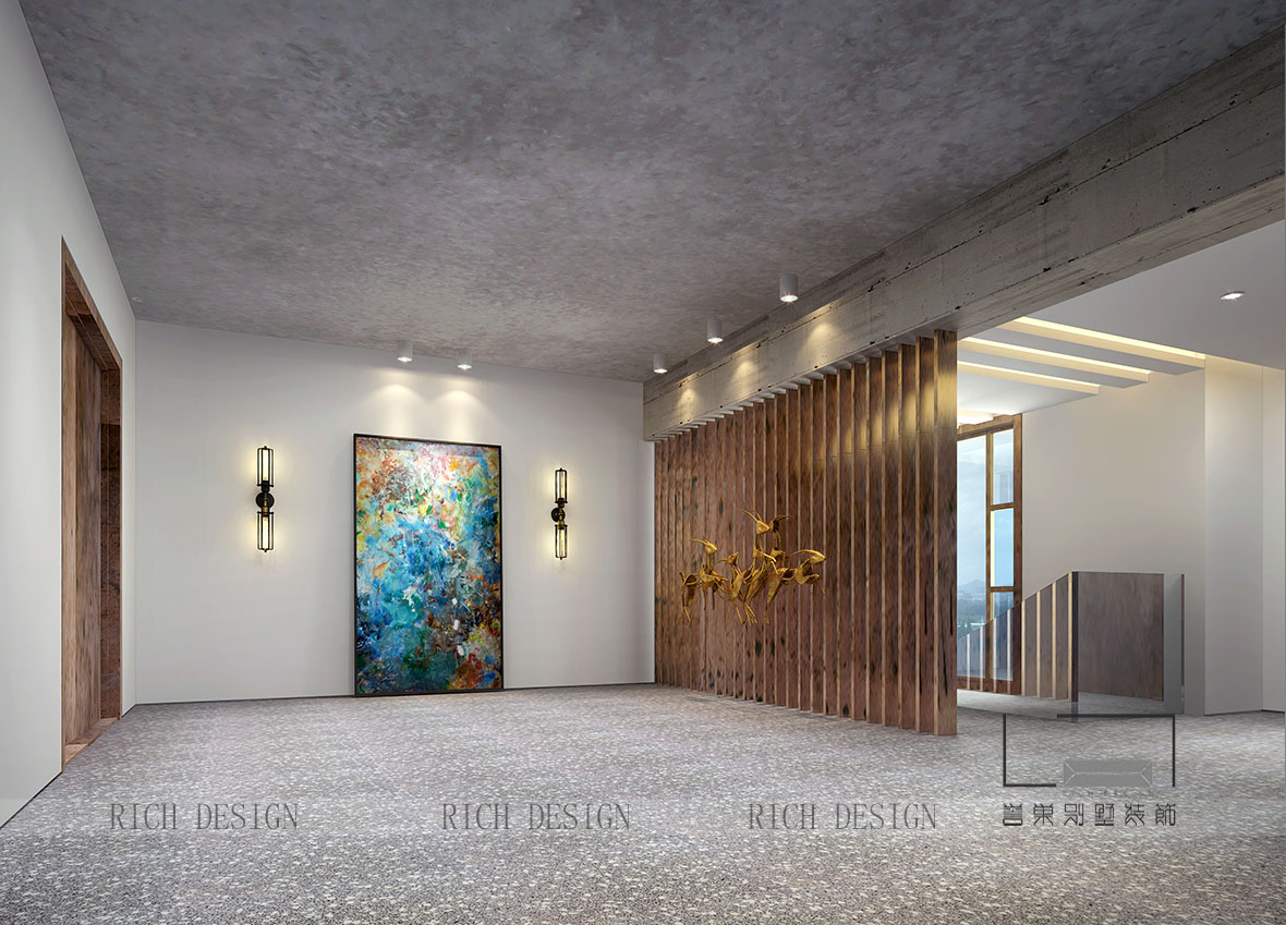 元屿海别墅现代前厅装修设计 元屿海别墅现代前厅装修设计效果图