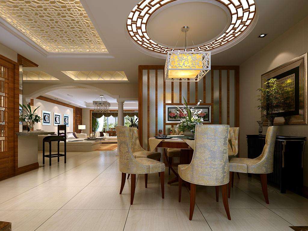 别墅室内餐厅装饰效果图