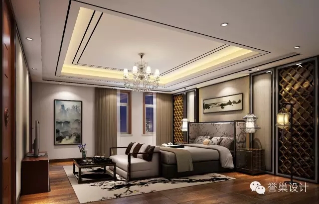 别墅中式卧室装饰 别墅中式卧室装饰效果图