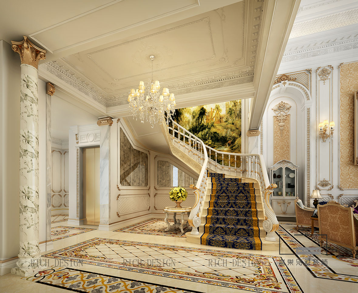 别墅现代楼梯间设计 别墅现代楼梯间设计效果图