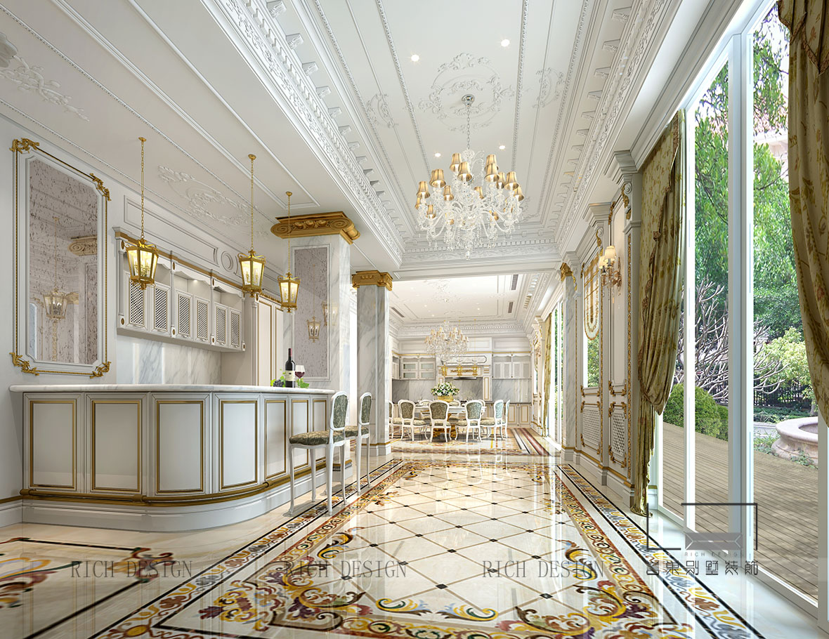 别墅现代餐厅设计 别墅现代餐厅设计效果图