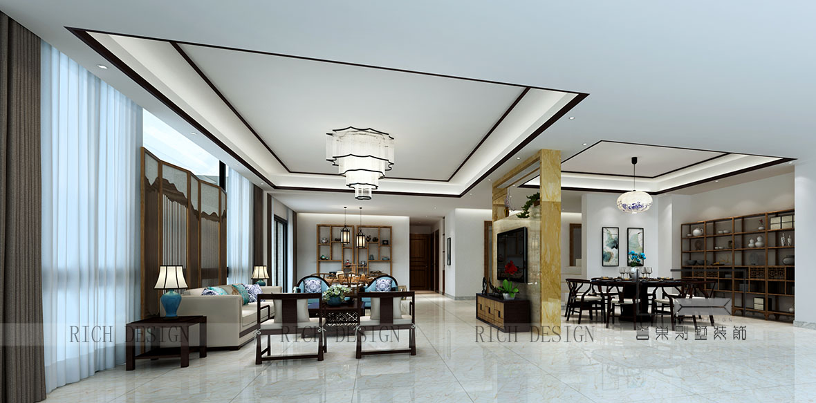  珑禧雅苑别墅客厅装饰效果图