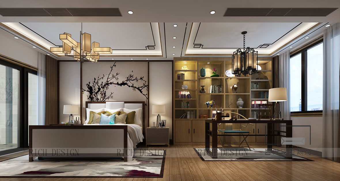  红树福苑别墅书房装修效果图
