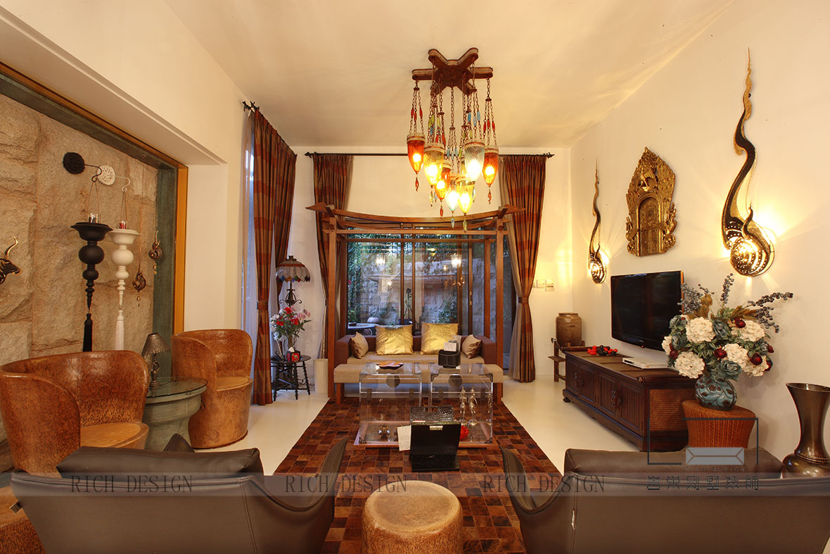 别墅东南亚客厅装修 别墅东南亚客厅装修效果图