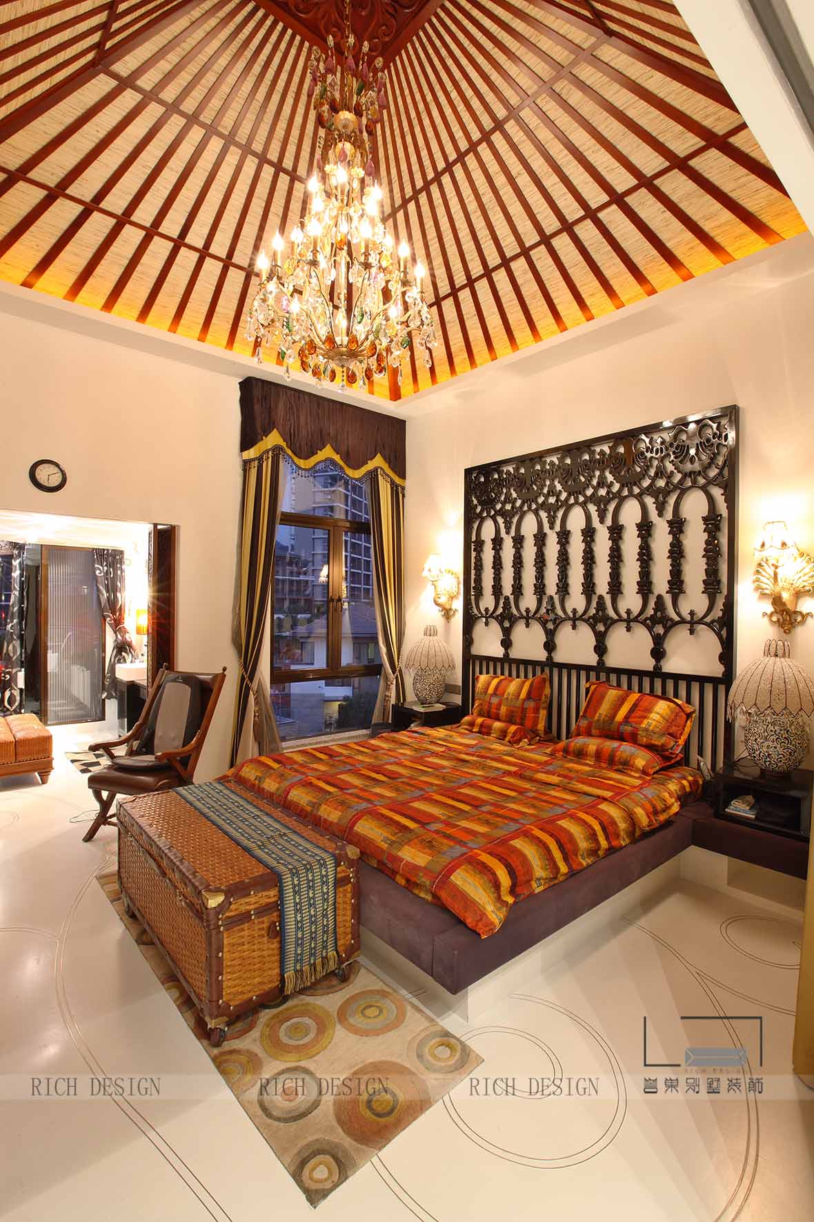 别墅东南亚卧室装修 别墅东南亚卧室装修效果图