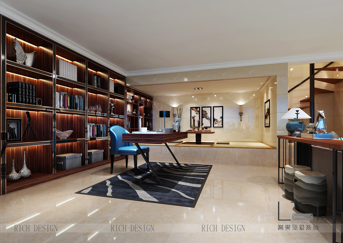 泰华阳光海别墅书房装修 泰华阳光海别墅书房装修欣赏图