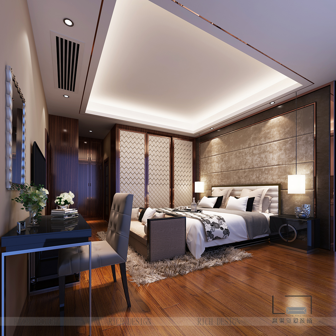 泰华阳光海别墅主卧装修 泰华阳光海别墅主卧装修欣赏图