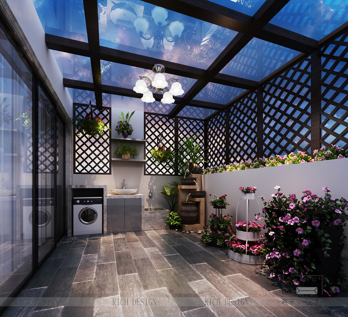 泰华阳光海别墅阳台装修 泰华阳光海别墅阳台装修欣赏图