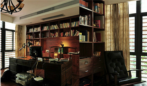 别墅装修书房效果图1.png 别墅装修书房效果图1.png