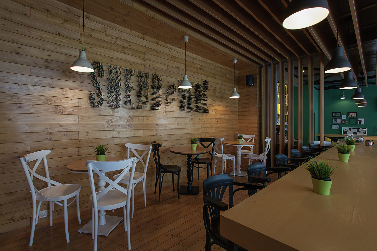 现代风格1咖啡厅装修设计效果图