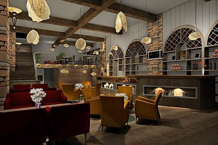 现代风格3咖啡厅装修设计