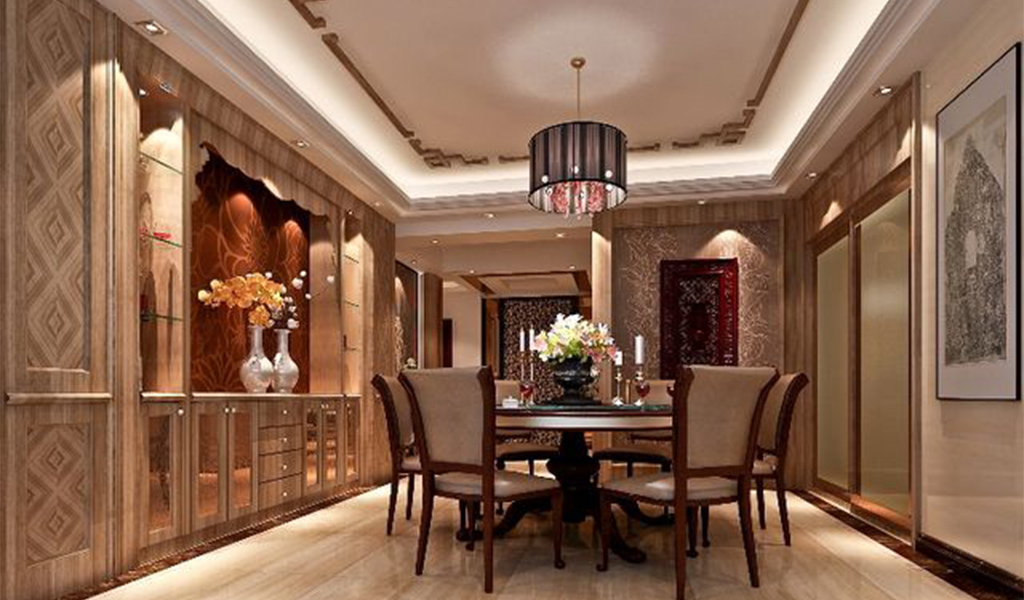 别墅中式餐厅装饰 别墅中式餐厅装饰效果图