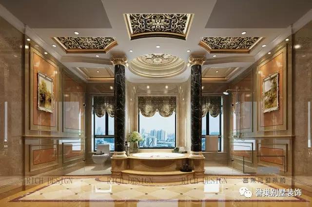 别墅欧式卫浴装修设计 别墅欧式卫浴装修设计实景图