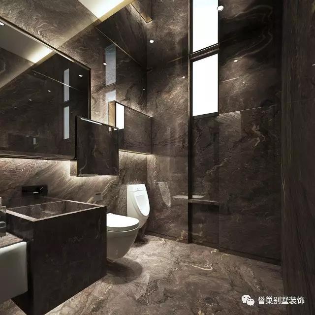 别墅现代卫生间装修设计 别墅现代卫生间装修设计实景图