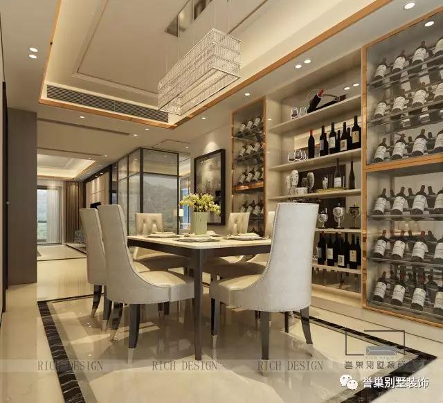 别墅现代餐厅装潢设计 别墅现代餐厅装潢设计效果图