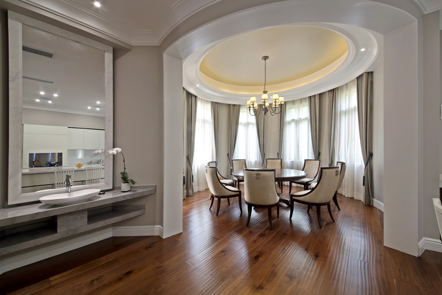 别墅餐厅装修设计 别墅餐厅装修设计实景图